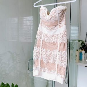 Mendocino mini bodycon lace dress S NWT